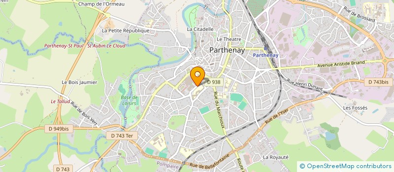 localisation de l'entreprise MADAME FABIENNE DAVID PIGEAU à PARTHENAY