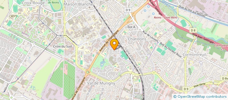 localisation de l'entreprise MADAME FABIENNE DE ZUTTER  REIMS