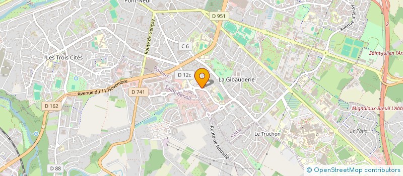 localisation de l'entreprise MADAME FABIENNE DECOTTIGNIES  POITIERS