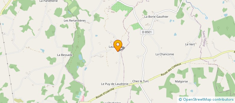 localisation de l'entreprise MADAME FABIENNE DEGORCE à LUBERSAC