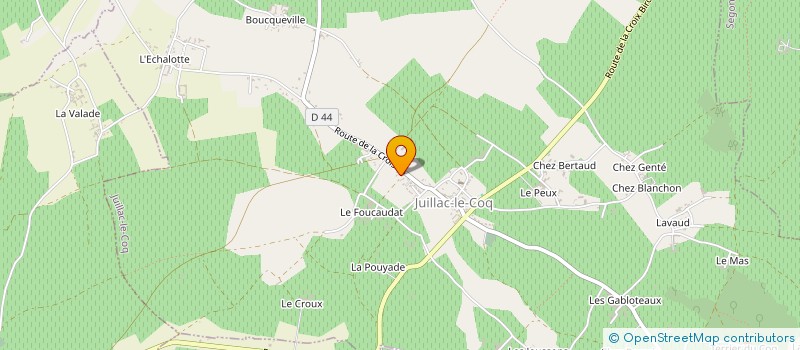 localisation de l'entreprise MADAME FABIENNE DELAGE à JUILLAC-LE-COQ