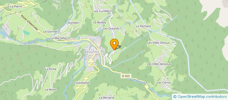 localisation de l'entreprise MADAME FABIENNE DELIEUTRAZ à BEAUFORT