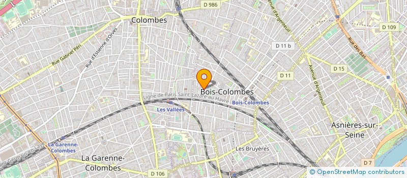 localisation de l'entreprise MADAME FABIENNE DELIGNY à BOIS-COLOMBES