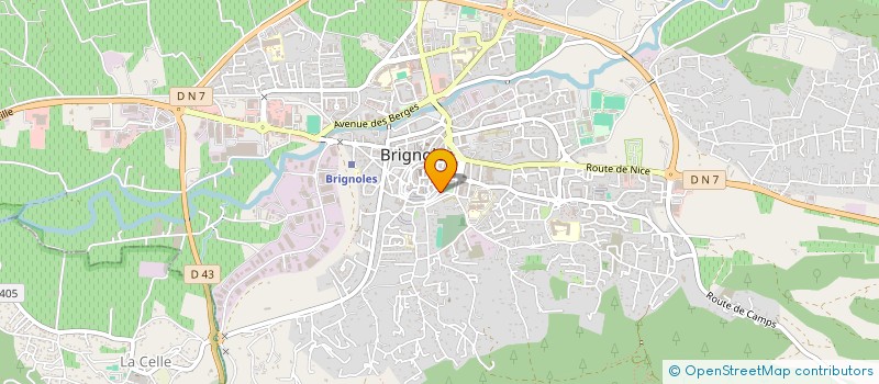 localisation de l'entreprise MADAME FABIENNE DELUSSEAU  BRIGNOLES