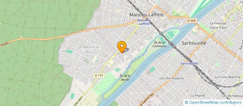 localisation de l'entreprise MADAME FABIENNE DENIAU  MAISONS-LAFFITTE