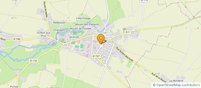 localisation de l'entreprise MADAME FABIENNE DENIS  CHEF-BOUTONNE