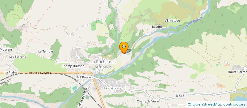 localisation de l'entreprise MADAME FABIENNE DESBROSSES  LA ROCHE-DES-ARNAUDS