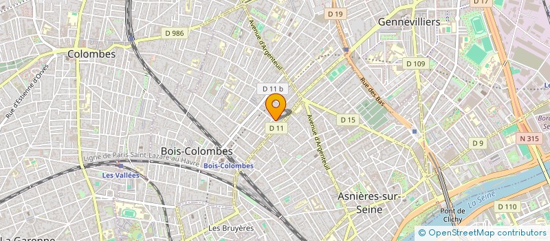 localisation de l'entreprise MADAME FABIENNE DESCAMPS  BOIS-COLOMBES