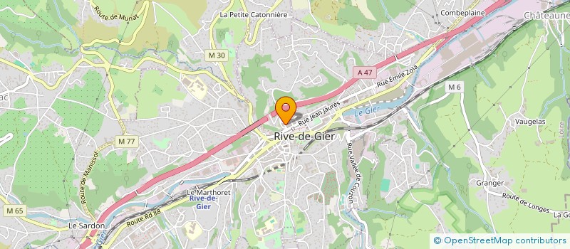 localisation de l'entreprise MADAME FABIENNE DESGRANGES  RIVE-DE-GIER