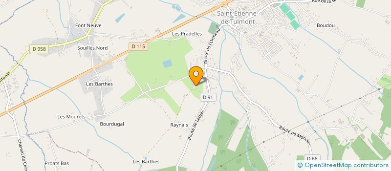 localisation de l'entreprise MADAME FABIENNE DETOEUF  SAINT-ETIENNE-DE-TULMONT