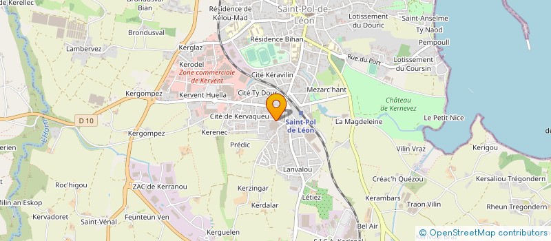 localisation de l'entreprise MADAME FABIENNE DILASSER  SAINT-POL-DE-LEON