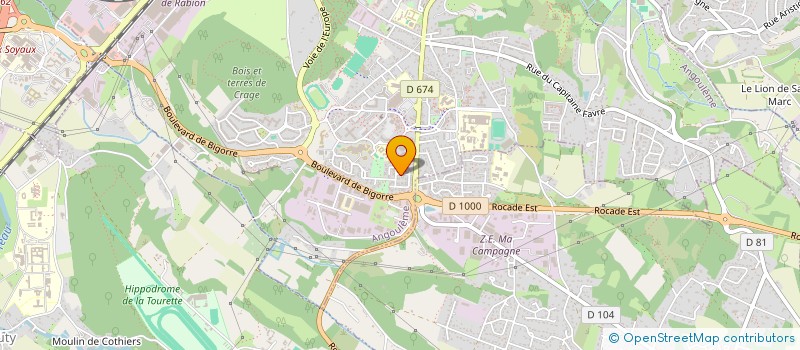 localisation de l'entreprise MADAME FABIENNE DONAT à ANGOULEME