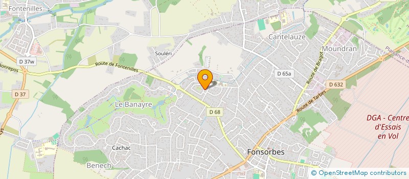 localisation de l'entreprise MADAME FABIENNE DONNADIEU  FONSORBES