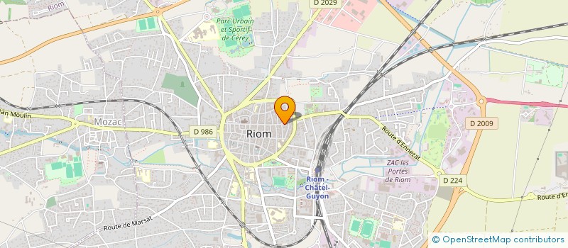 localisation de l'entreprise MADAME FABIENNE DOREY  MOZAC