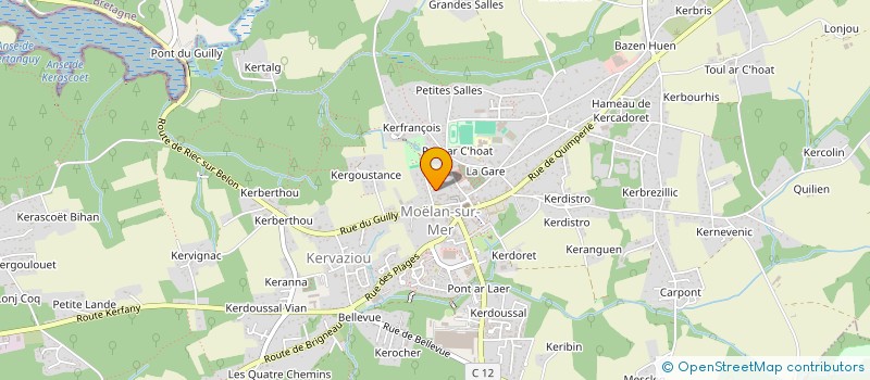 localisation de l'entreprise MADAME FABIENNE DUFOUR  MOELAN SUR MER