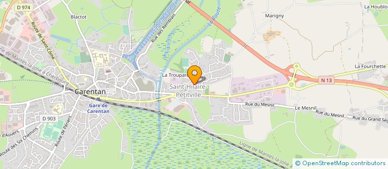 localisation de l'entreprise MADAME FABIENNE DUJARDIN  CARENTAN-LES-MARAIS