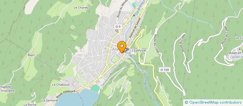 localisation de l'entreprise MADAME FABIENNE DUMAS  ALLEVARD