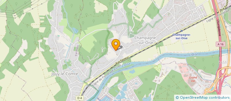 localisation de l'entreprise MADAME FABIENNE DURAND  CHAMPAGNE-SUR-OISE