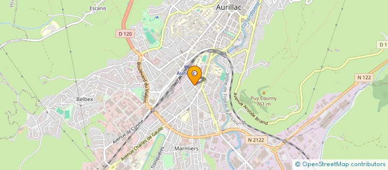 localisation de l'entreprise MADAME FABIENNE DURK à AURILLAC