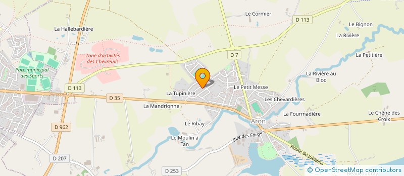 localisation de l'entreprise MADAME FABIENNE DUTEIL à ARON