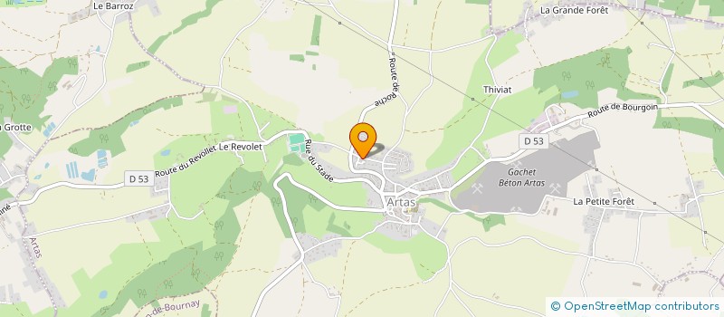 localisation de l'entreprise MADAME FABIENNE DUTEL à ARTAS