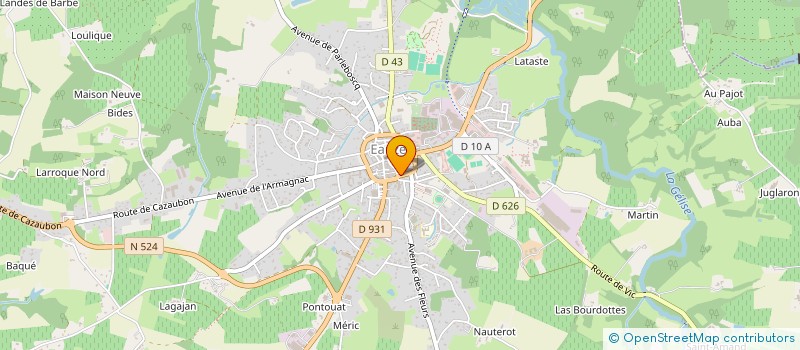 localisation de l'entreprise MADAME FABIENNE DUTHIL à EAUZE