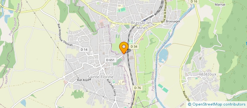 localisation de l'entreprise MADAME FABIENNE DUVERT  BRASSAC-LES-MINES