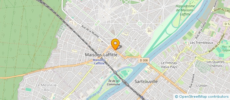 localisation de l'entreprise MADAME FABIENNE EVELYNE ADAM à MAISONS-LAFFITTE