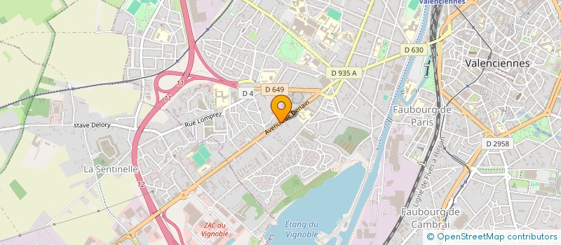 localisation de l'entreprise MADAME FABIENNE EVRARD à VALENCIENNES