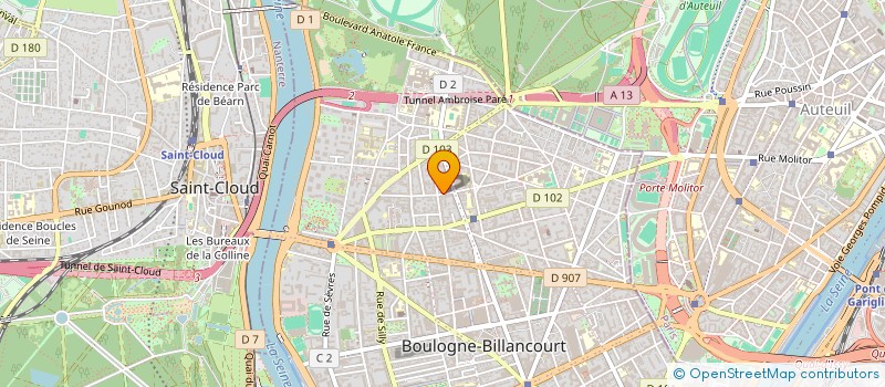 localisation de l'entreprise MADAME FABIENNE EWALD à BOULOGNE-BILLANCOURT