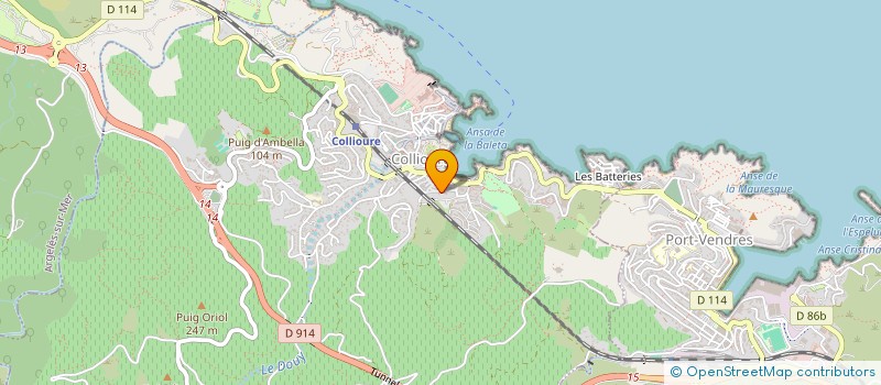 localisation de l'entreprise MADAME FABIENNE FAJAL  COLLIOURE