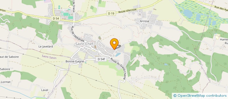 localisation de l'entreprise MADAME FABIENNE FAURE  SAINT-CHEF