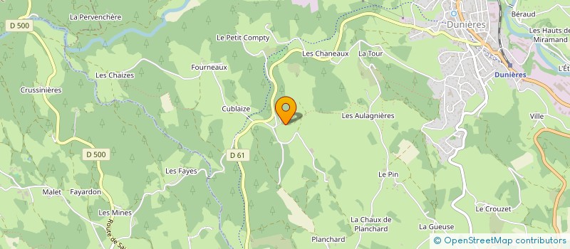 localisation de l'entreprise MADAME FABIENNE FAURE  DUNIERES