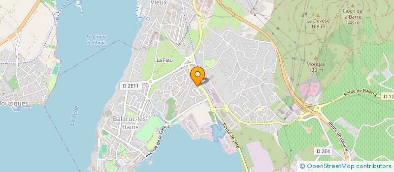 localisation de l'entreprise MADAME FABIENNE FAVREAU  BALARUC LES BAINS