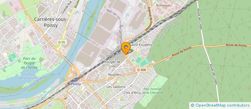 localisation de l'entreprise MADAME FABIENNE FEBE à POISSY