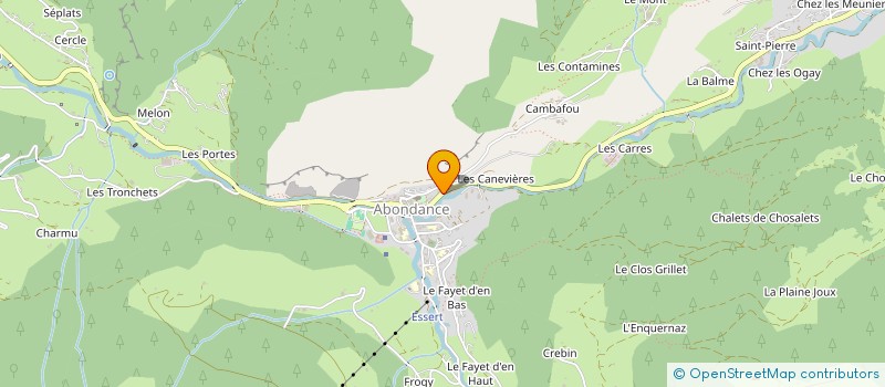 localisation de l'entreprise MADAME FABIENNE FERRARI  ABONDANCE