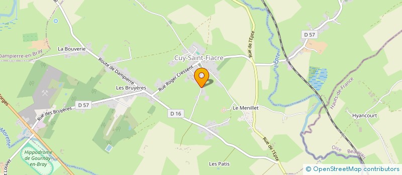 localisation de l'entreprise MADAME FABIENNE FERREIRA  CUY-SAINT-FIACRE