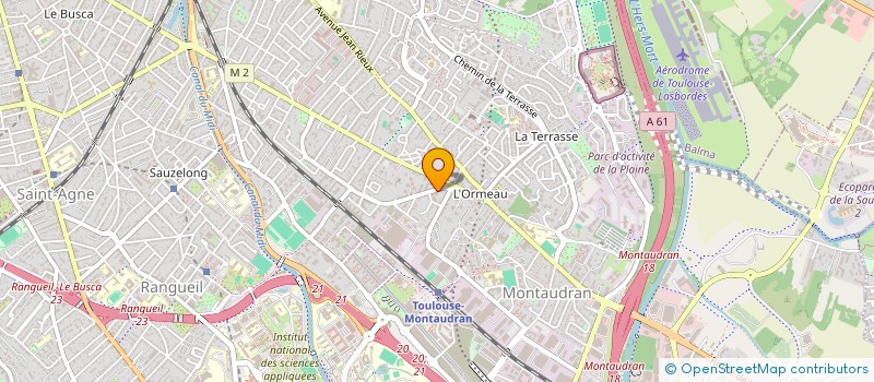 localisation de l'entreprise MADAME FABIENNE FINATEU  TOULOUSE