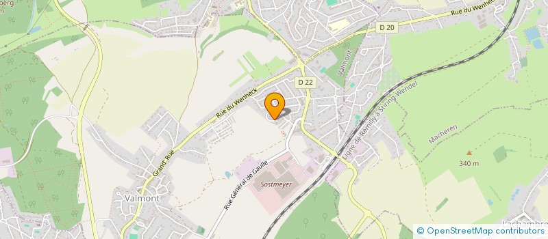 localisation de l'entreprise MADAME FABIENNE FISCHER à VALMONT