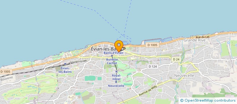 localisation de l'entreprise MADAME FABIENNE FONCESCA  SAINT-GINGOLPH