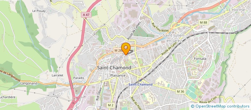 localisation de l'entreprise MADAME FABIENNE FOND à SAINT-CHAMOND