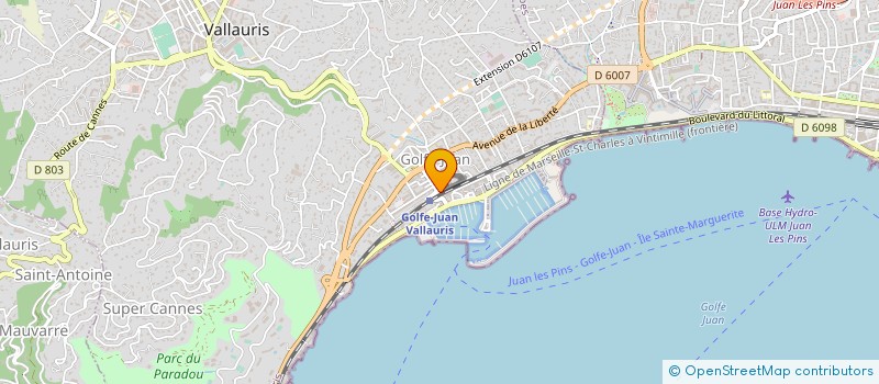 localisation de l'entreprise MADAME FABIENNE FONTAINE  VALLAURIS