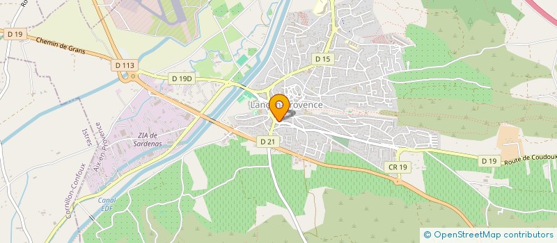 localisation de l'entreprise MADAME FABIENNE FOSSATI  LANCON-PROVENCE