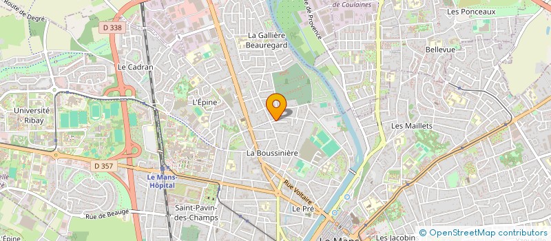 localisation de l'entreprise MADAME FABIENNE FOUQUET  LE MANS