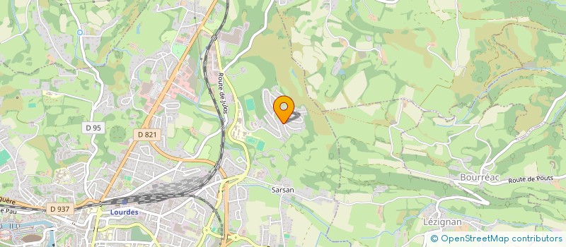 localisation de l'entreprise MADAME FABIENNE FOURCADE  LOURDES