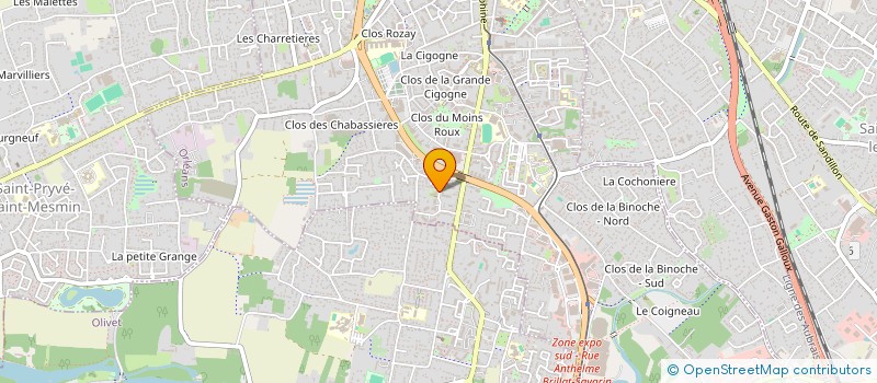 localisation de l'entreprise MADAME FABIENNE FRANCOISE REY  ORLEANS