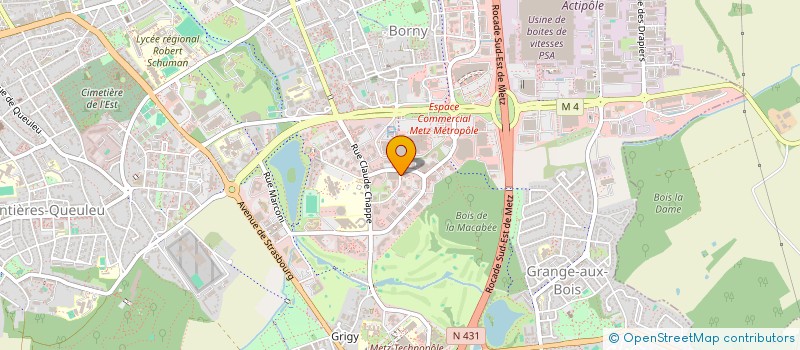 localisation de l'entreprise MADAME FABIENNE FRELIGER  METZ