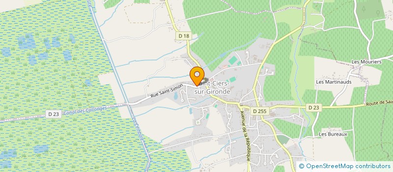 localisation de l'entreprise MADAME FABIENNE FREMEAUX  SAINT-CIERS-SUR-GIRONDE