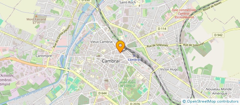 localisation de l'entreprise MADAME FABIENNE FUMIERE à CAMBRAI