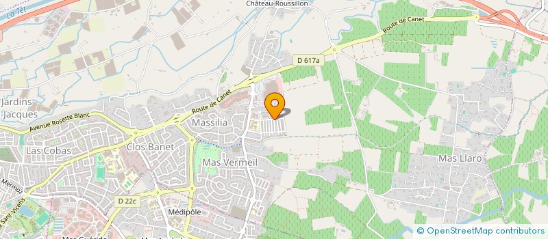 localisation de l'entreprise MADAME FABIENNE GABET  PERPIGNAN